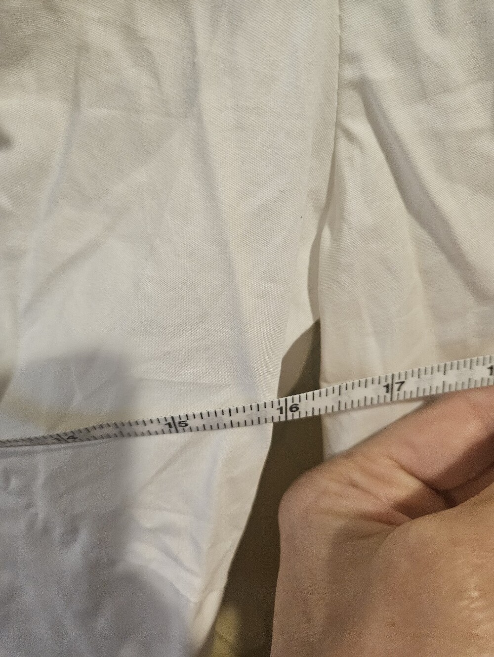 New Rubienn White Eyelet Collar Button-Front Cotton Top - Picture 6 of 6